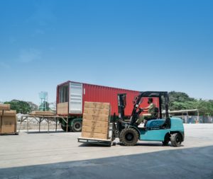 A Food Distributing truck is loaded with goods covered by Marine Cargo Insurance